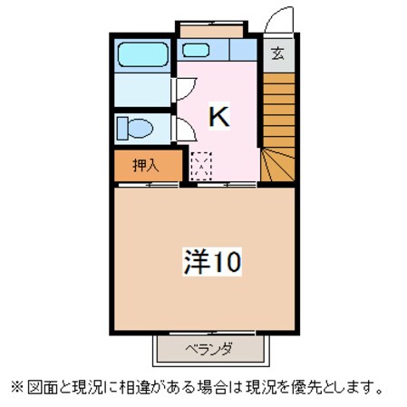 平田駅 徒歩16分 2階の物件間取画像